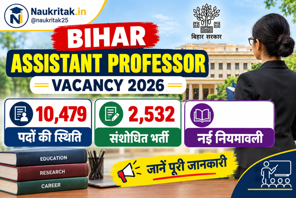 Bihar Assistant Professor Vacancy 2026
