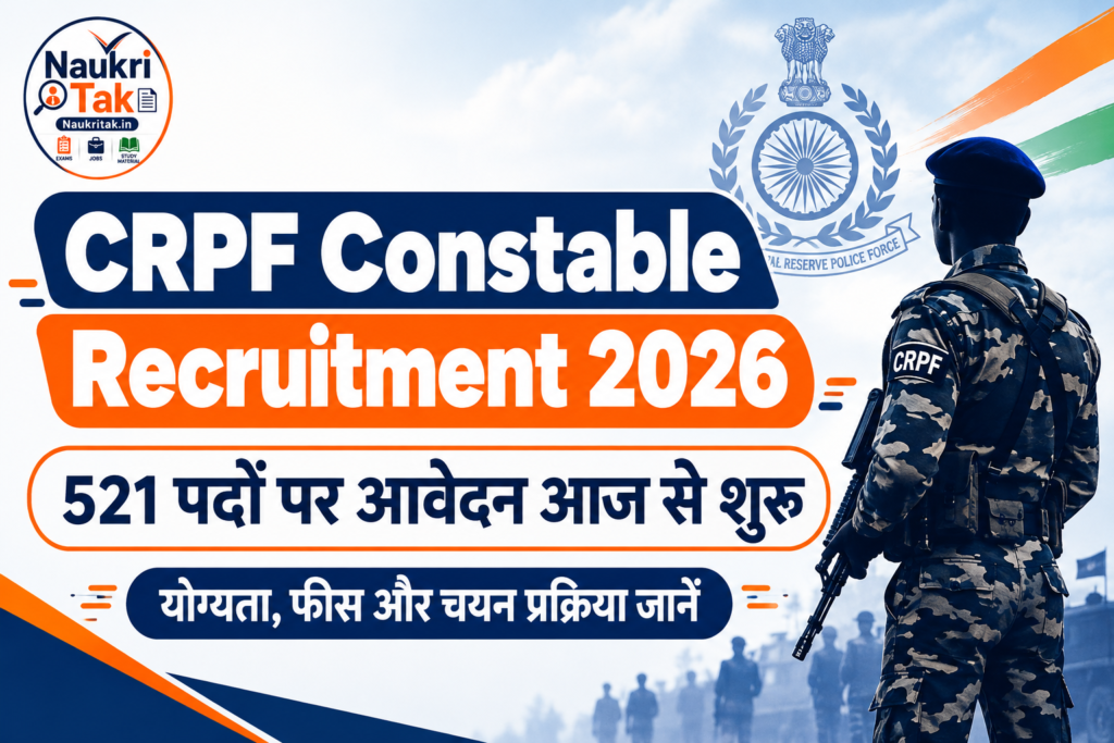 CRPF Constable Recruitment 2026